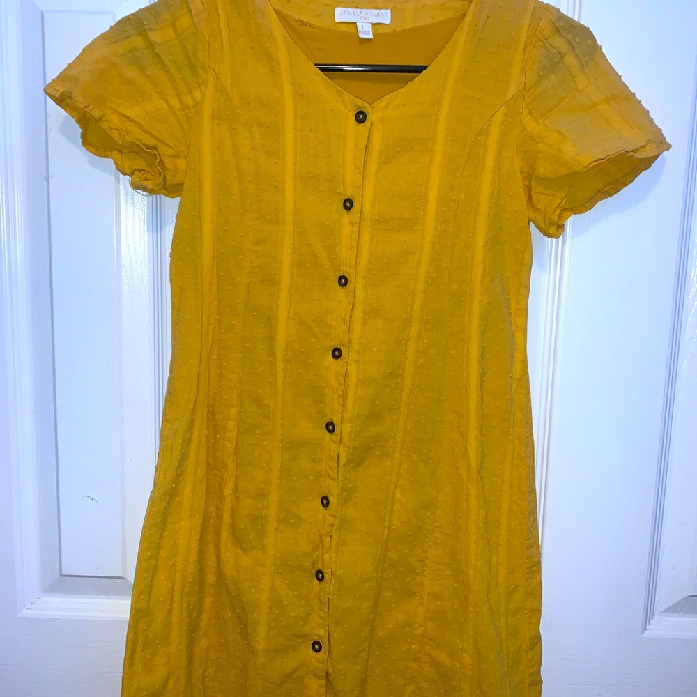 Mustard yellow dress